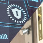 The image displays the two aspects of security, the virtual security vs real security